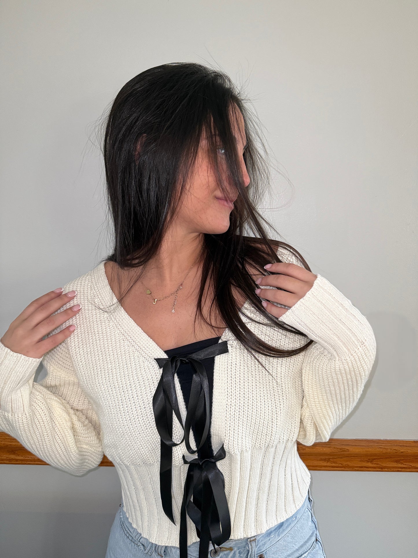 Midnight Bow Sweater