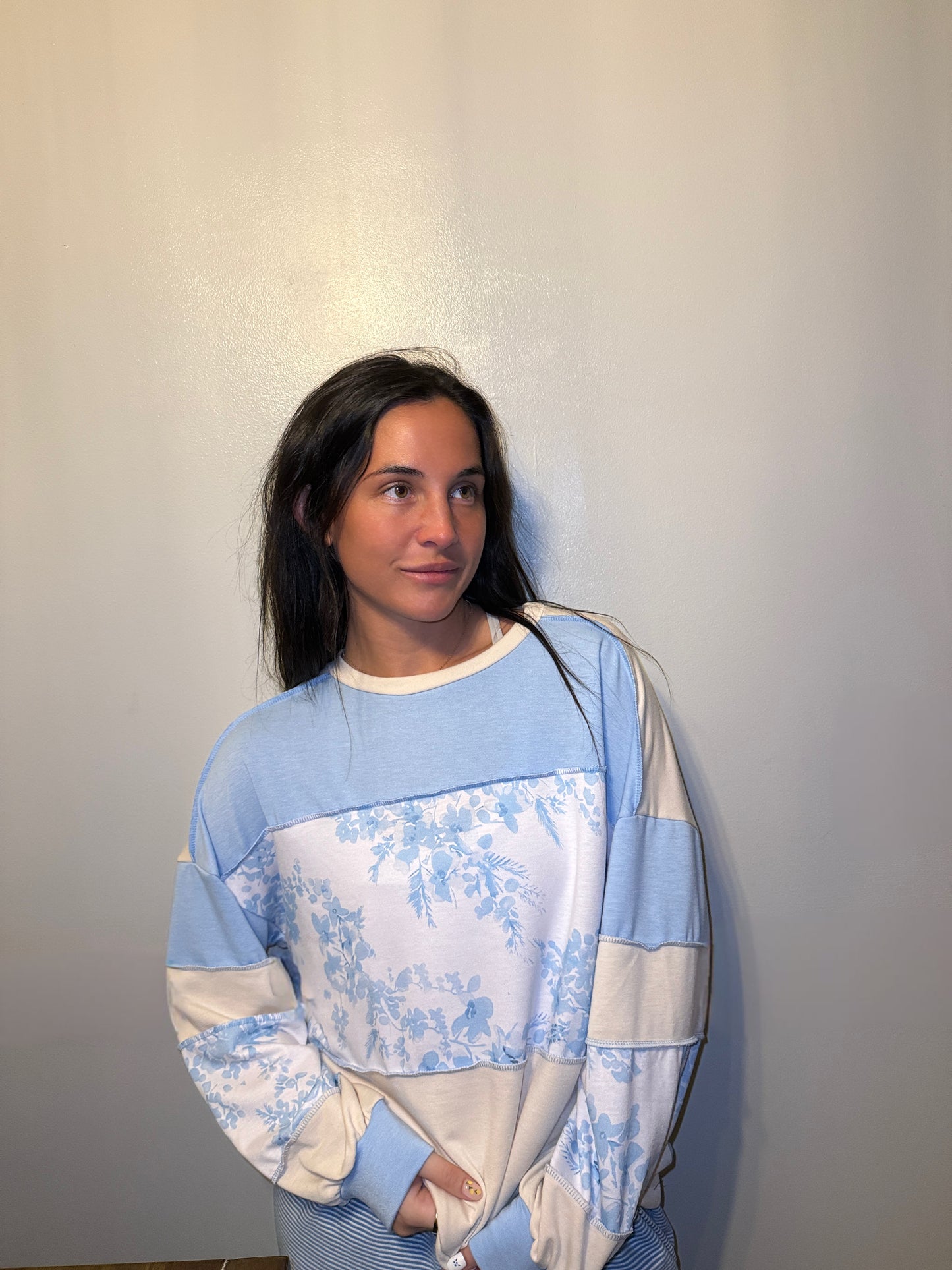 Bluebell Patchwork Pullover