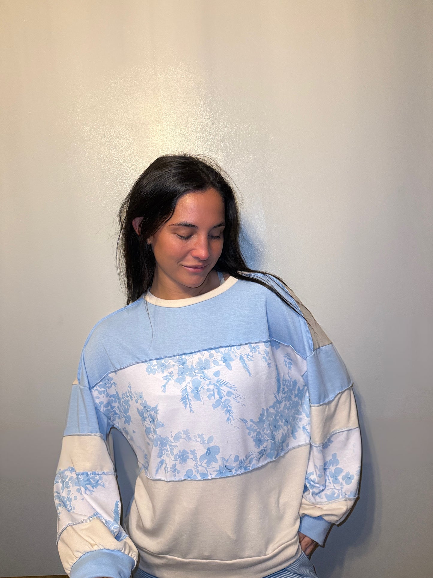 Bluebell Patchwork Pullover