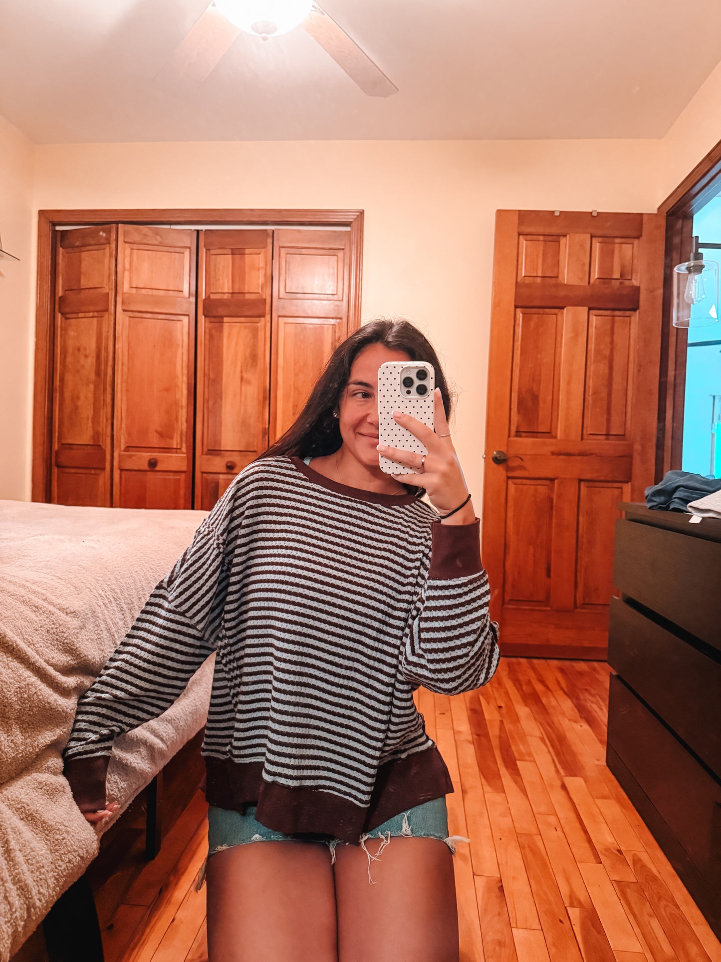 Blu Pepper Brown & Blue Sweater