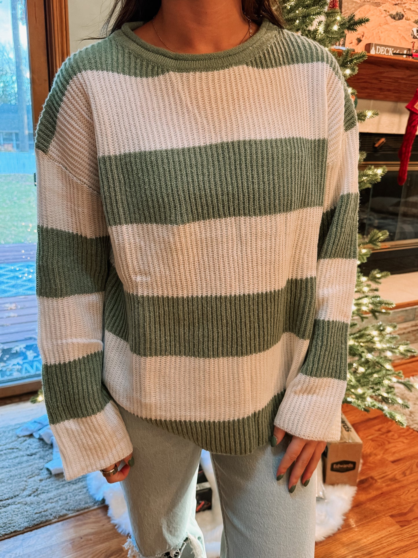 Evergreen Cozy Knit Sweater
