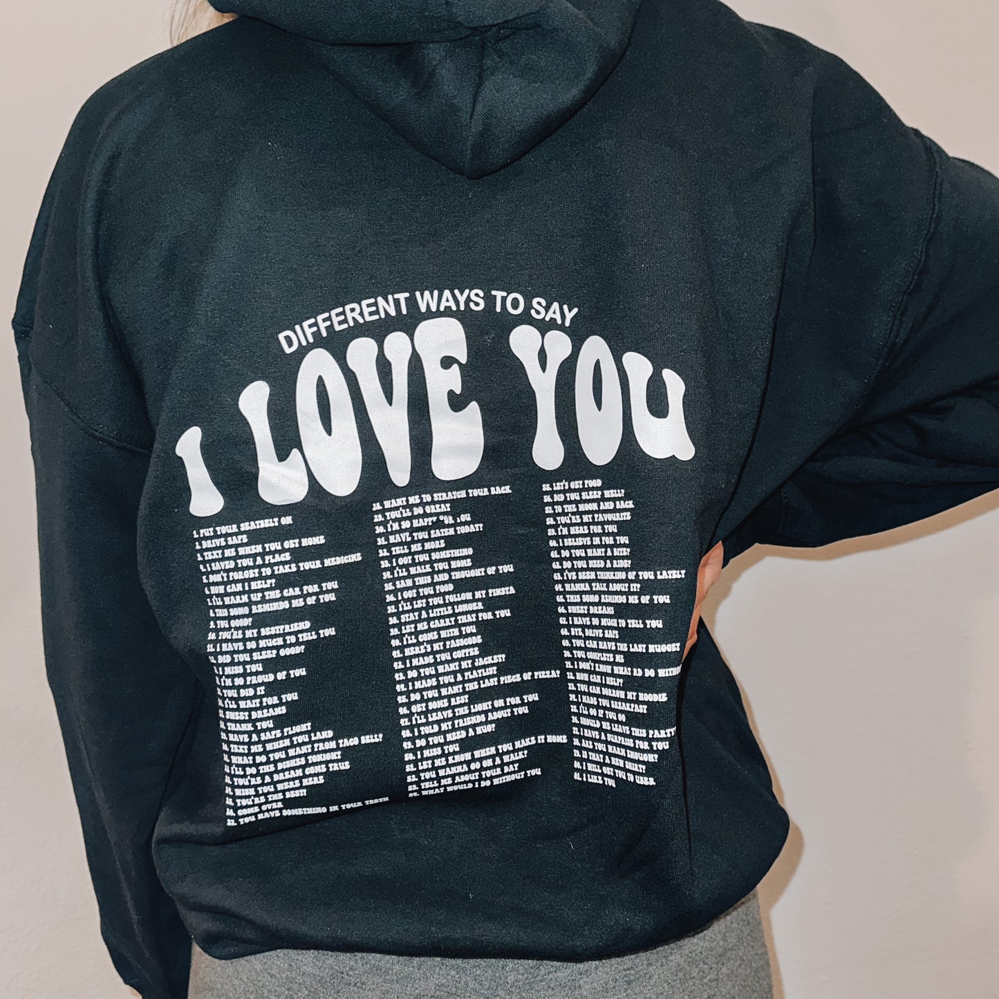 I love you hoodie