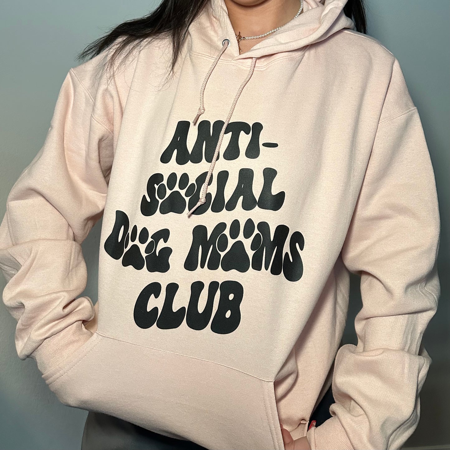 Anti-social dog mom club hoodie – mmartini.Creations